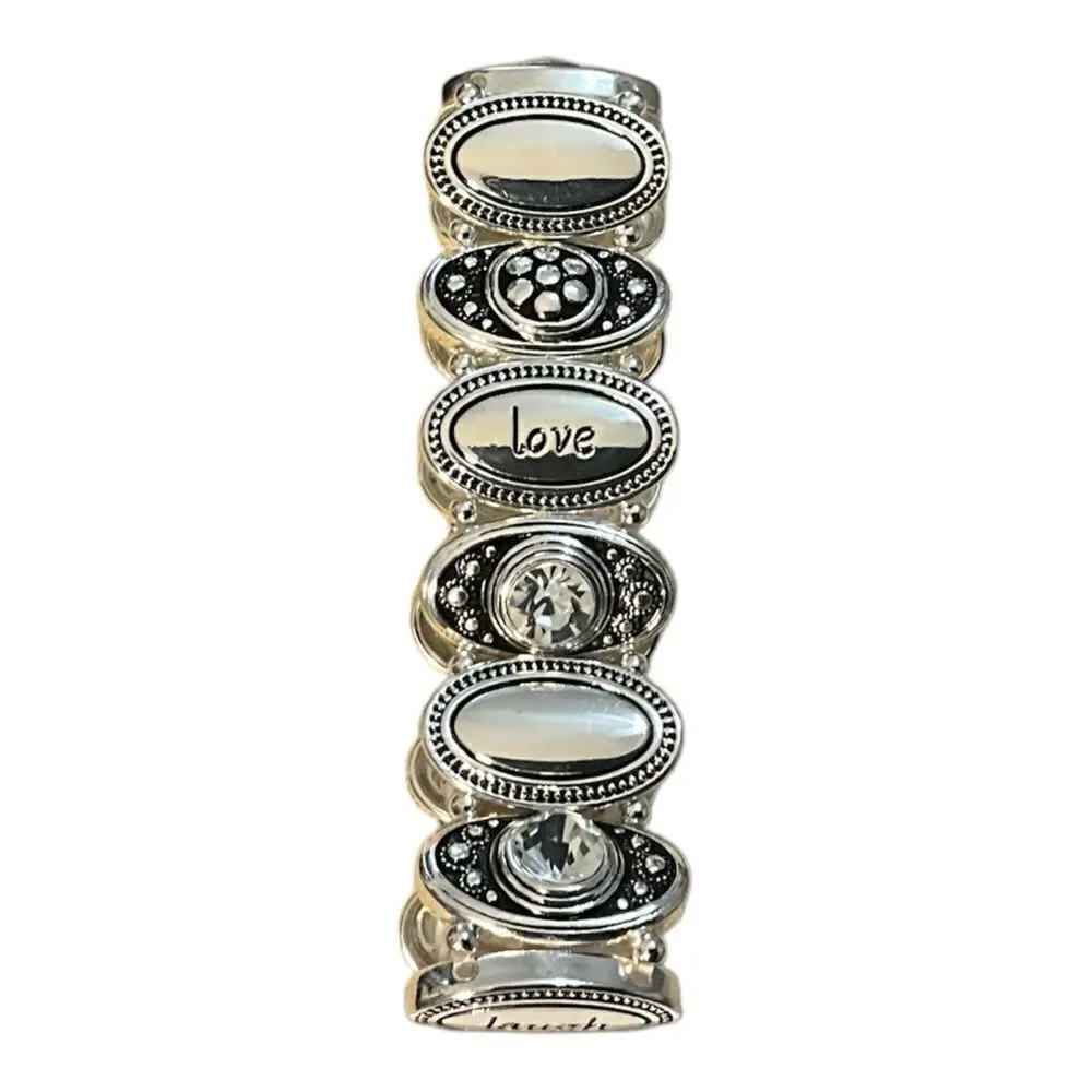 Mixit silver tone charm bracelet NWT